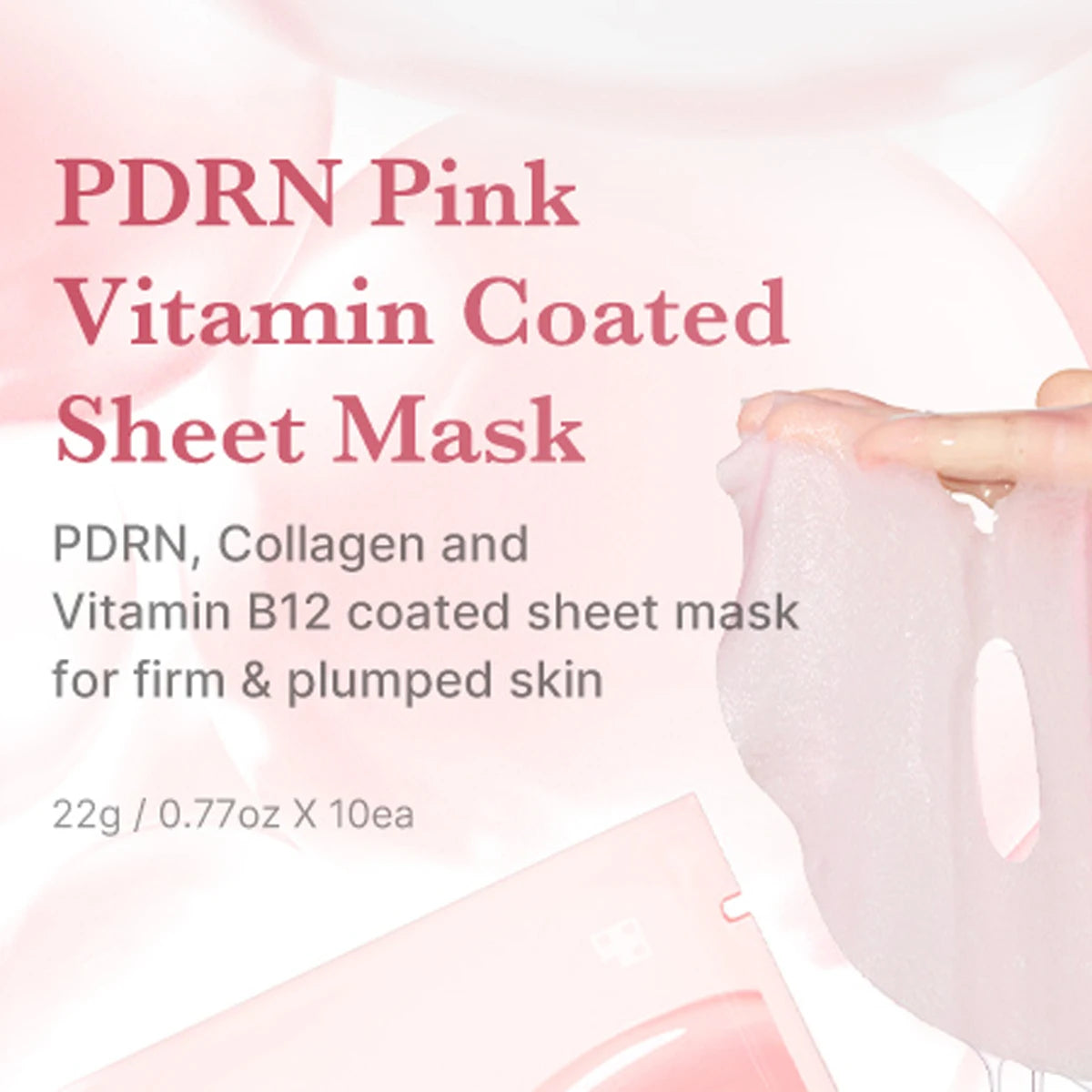 medicube Salmon DNA PDRN Pink Vita Coating Sheet Mask 10ea,Hydrogel Sheet Technology,Korean Skincare,K-Beauty,Korean Makeup