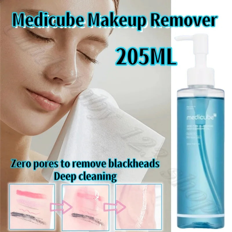Medicube Zero Pore Removal Blackhead Deep Moisturizing Removal Oil Dissolve Sebum to Remove Pore Impurities 205ml