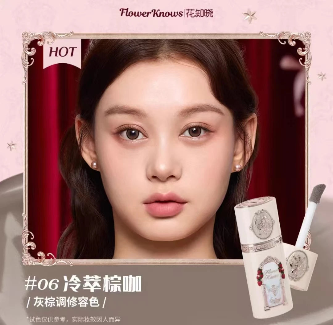 Flower Knows Strawberry Cupid Collection Liquid Blusher Multi-use Cheek Blush Long-lasting Moisturizing Natural Face Makeup 7g