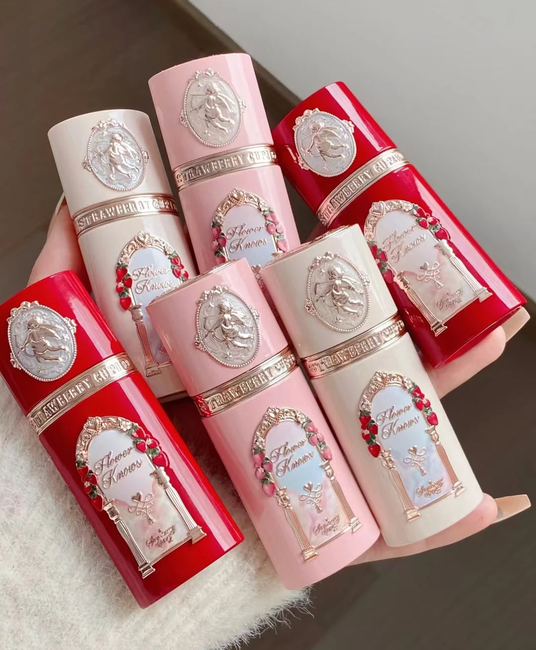 Flower Knows Strawberry Cupid Collection Liquid Blusher Multi-use Cheek Blush Long-lasting Moisturizing Natural Face Makeup 7g