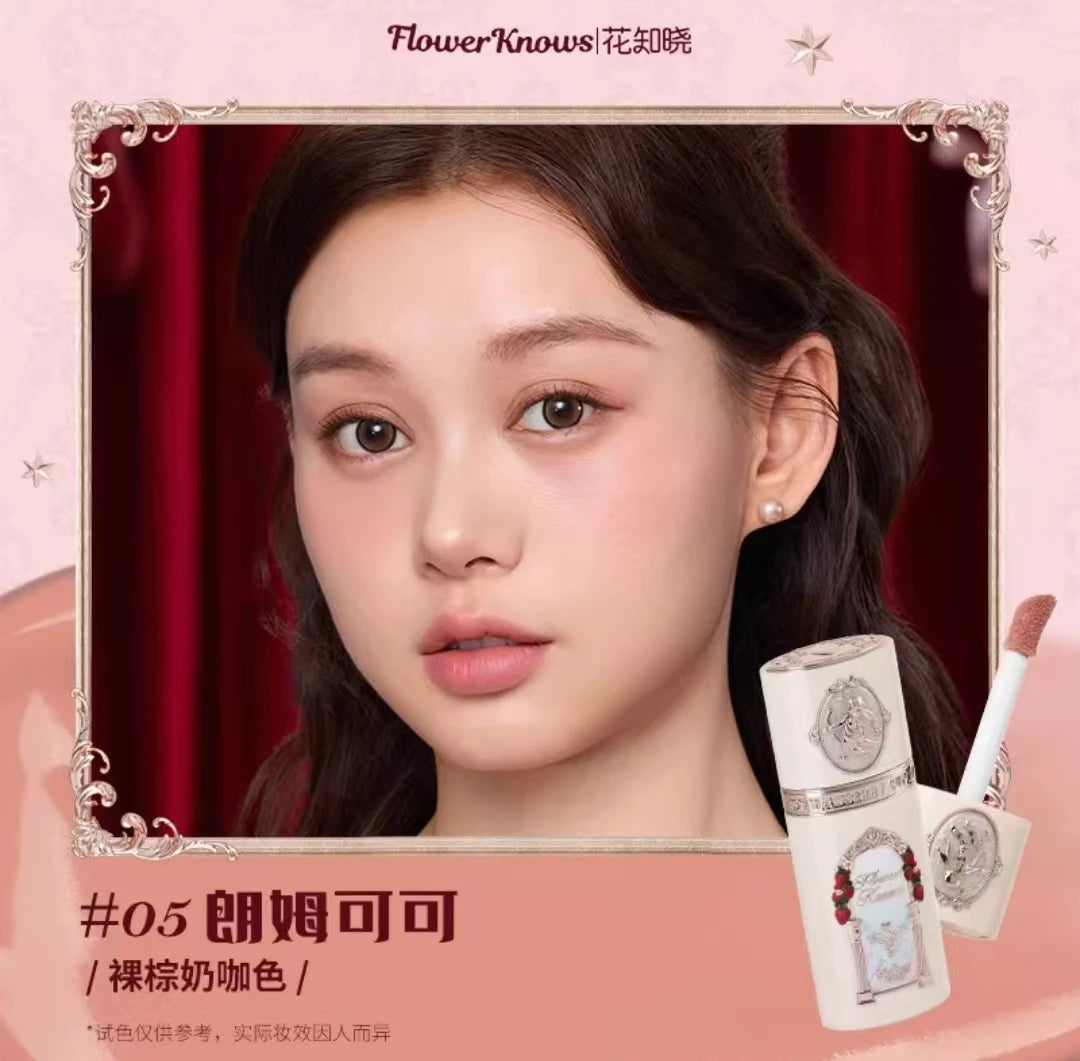 Flower Knows Strawberry Cupid Collection Liquid Blusher Multi-use Cheek Blush Long-lasting Moisturizing Natural Face Makeup 7g