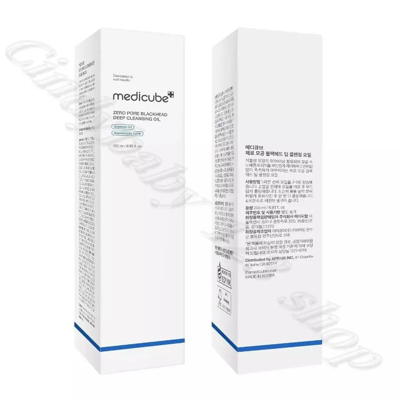 Medicube Zero Pore Removal Blackhead Deep Moisturizing Removal Oil Dissolve Sebum to Remove Pore Impurities 205ml