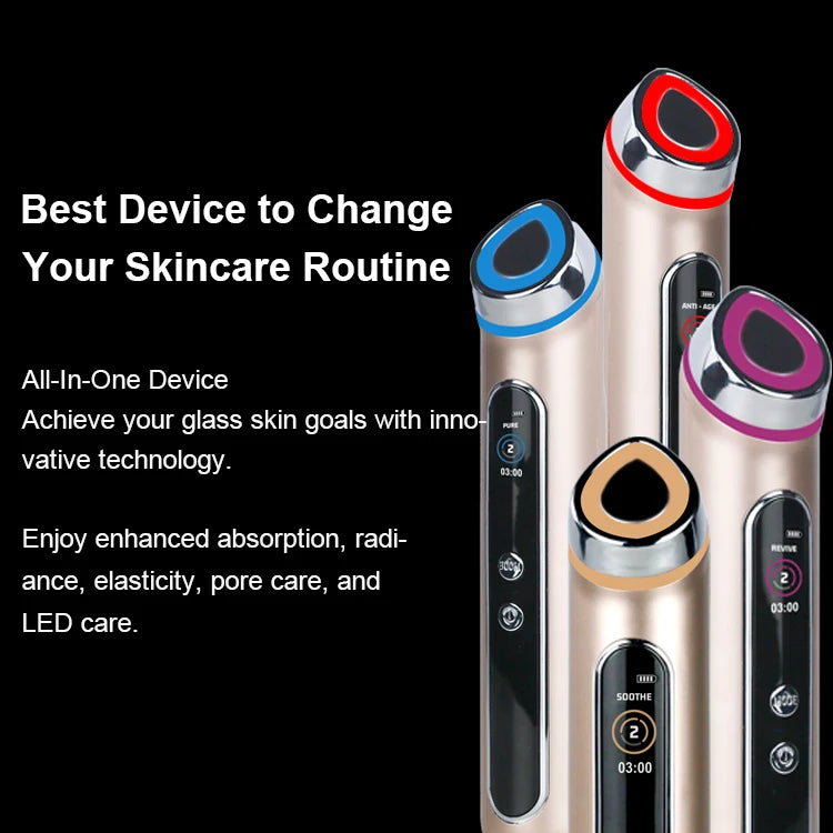 2025 New OEM/ODM Medicubes Skin Booster Red Light Therapy Home Use Beauty Device 4 Modes Face Lift Anti-Wrinkle Brightening Tool
