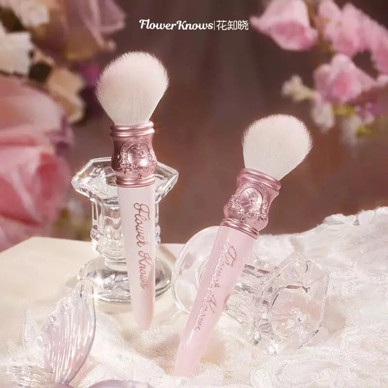 Flower Knows Midsummer Fairytales Makeup Brushes for Eye and Face,Blending Vegan Brush for Foundation Eyeshadow